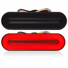 2pcs 58 LED Tail Brake Light Flowing Turn Signals Lights for Car Trucks Semi Cargo Vehicles 10-30V DRL Lamp