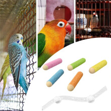 Bird Perch Parakeet Climbing Ramp Suction Cup Space Saving Bird Cage Perch for Parakeet Cockatiel for Wall A