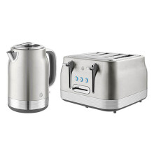 Swan Retro Revive Stainless Steel Jug Kettle & 4 Slot Toaster Set