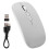 Wireless Rechargeable Optical Mouse M103, 800-1600dpi, Silver 2