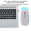 Wireless Rechargeable Optical Mouse M103, 800-1600dpi, Silver 5