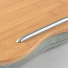 Lap Desk with Pillow Cushion Portable Bamboo Laptop Table Pillow Lap Desk Learning Desk for 14 Inch Computer Notebook D