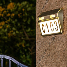 Solhusnummerljus, Fillipo DöRrnummer LED-Lampor Utomhus med IP65 VattentäTt Material med 3 LjusläGen