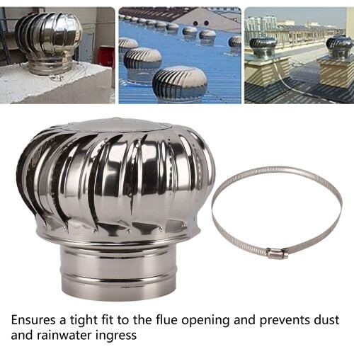 Stainless Steel Chimney Vent Cap 150 Clamp 2