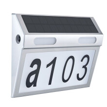 Solar House Number Light, Fillipo Door Numbers LED Lights Outdoor with IP65 Waterproof Material with 3 Lighting Modes