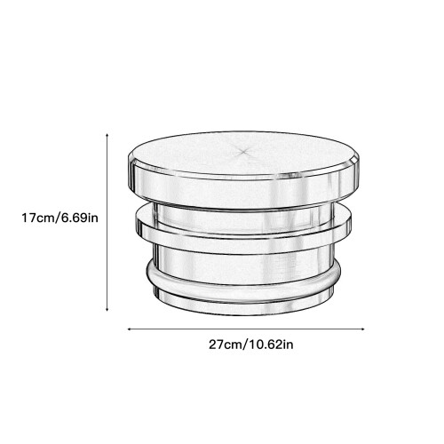 Cigarette Lighter Cap 4Pcs 2.7x2.3x1.7cm Silver 1