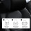 Memory Foam Car Neck Pillow 262g One Size Black 8