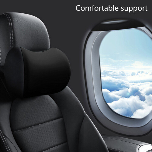 Memory Foam Car Neck Pillow 262g One Size Black 2