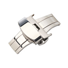 Silver 304L Stainless Steel Non-Automatic Elastic Belt Buckle