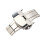 Silver 304L Stainless Steel Non-Automatic Elastic Belt Buckle 1