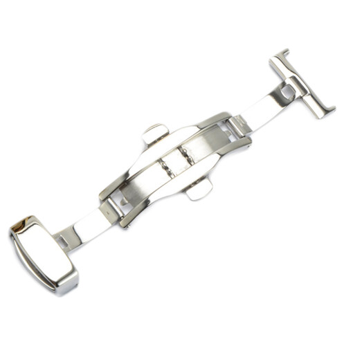 Silver 304L Stainless Steel Non-Automatic Elastic Belt Buckle 2