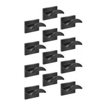 12PCS Adhesive Hat Hooks for Wall,Hat Racks for Baseball Caps,for Wall, Door, Closet, Room Decorate