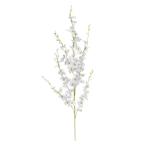 Orchidea artificiale in seta stelo lungo 110 cm 80 g bianca 2