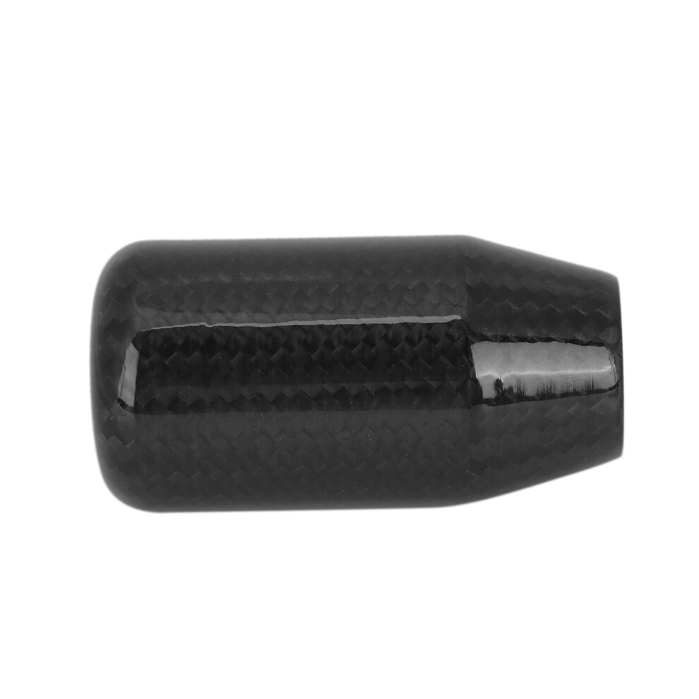 Universal Carbon Fiber Gear Shift Knob With 3 Adapters Black 8121388284133