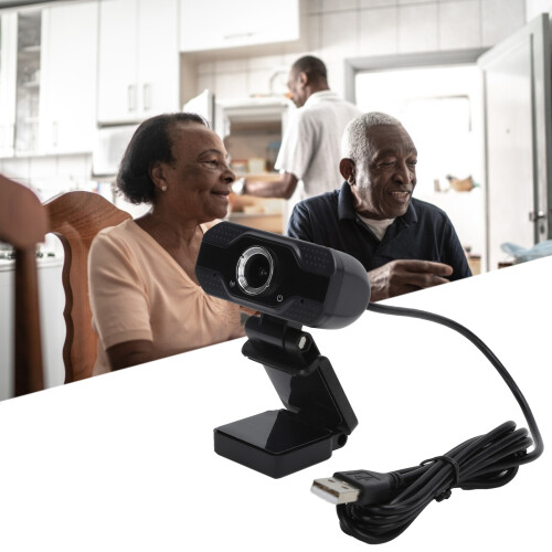 Caméra Web 1080p 2 MP USB 2.0, base de réduction de bruit