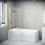 NES Home 1700mm x 850mm Left Hand L Shaped Bath, Panel, Shower Screen 1