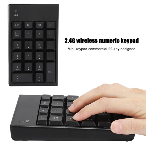 Wireless Nummernblock 22 Tasten 2,4G USB tragbar 2