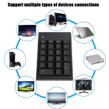 Wireless Nummernblock 22 Tasten 2,4G USB tragbar