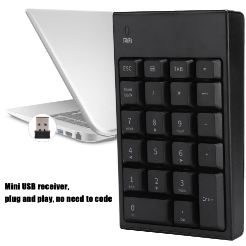 Wireless Nummernblock 22 Tasten 2,4G USB tragbar 1