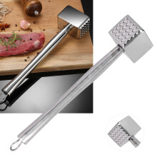Heavy Duty Steak Hammer – 778g Stainless Steel Tenderizer Tool, NonSlip Handle