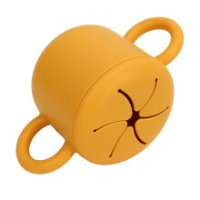 Baby Silikon-Snackbecher 350ml Tragbares Doppelohren-Design – Sicher & Gesund