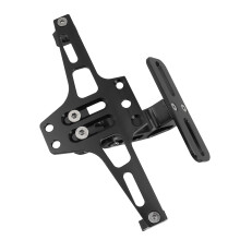 Universale CNC-Aluminiumlegierung Motorradscheinwerferhalterung, verstellbar, schwarz