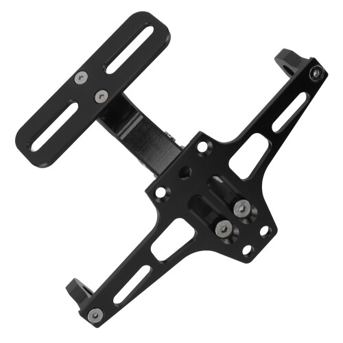 CNC Aluminium Alloy License Plate Bracket Black