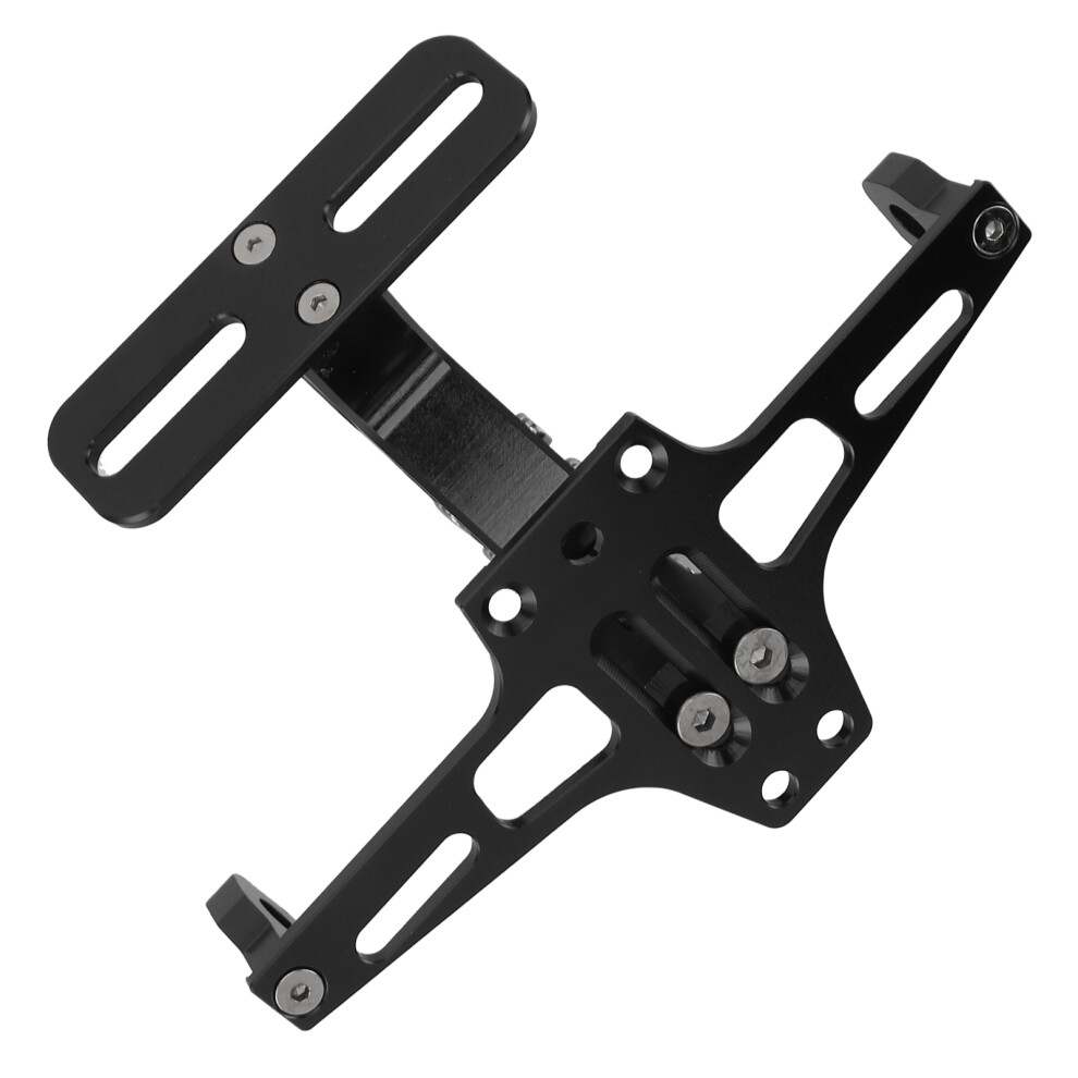 Cnc Aluminium Alloy License Plate Bracket Black 3471393530622