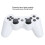 Wireless Bluetooth Gamepad for PS3 White, 600mAh Rechargeable Battery 4