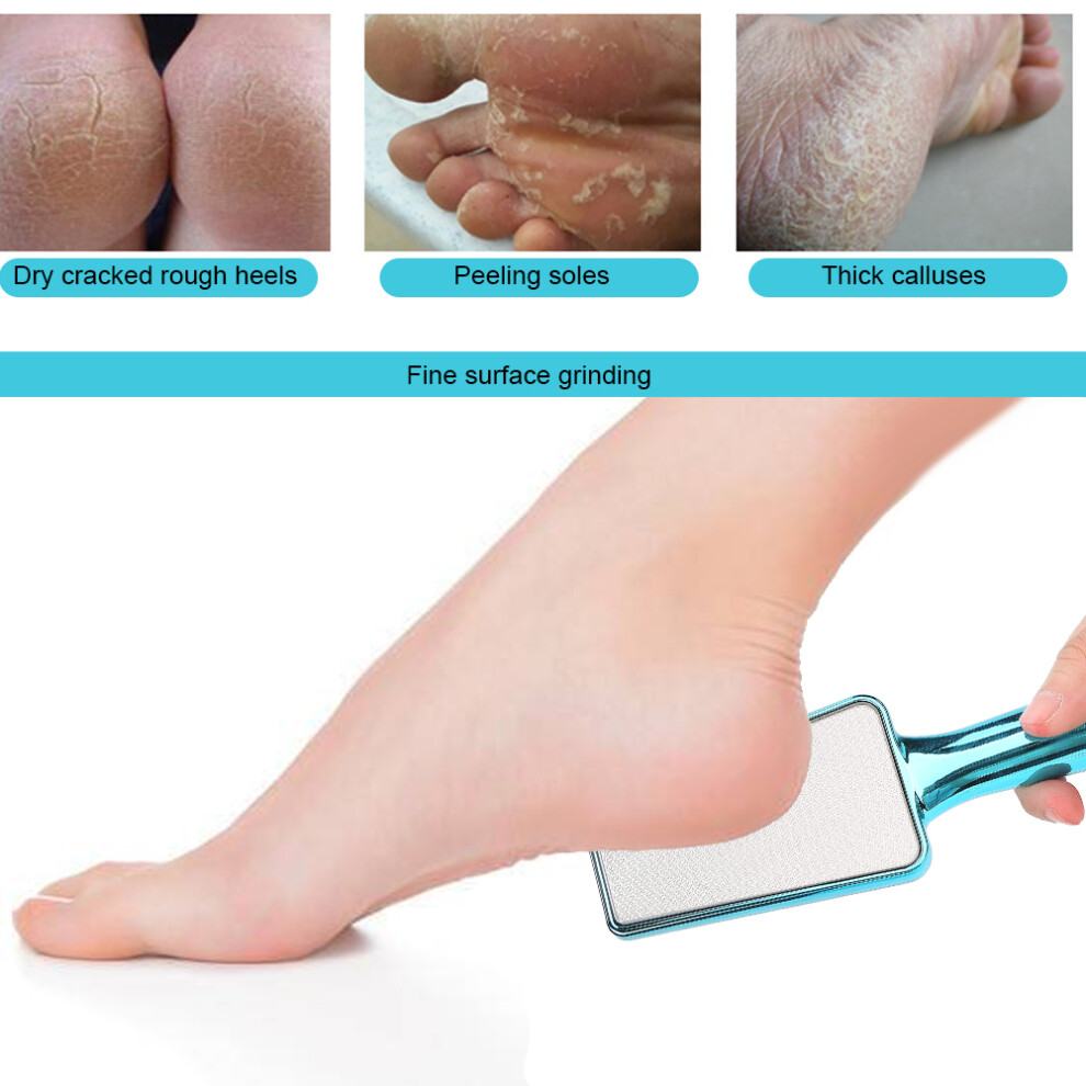 Blue Nano Glass Foot Rasp Callus Remover Exfoliating Pedicure (21.5X5.6cm)