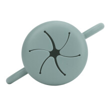 Dusty Blue 350ml Double-Ear Snack Cup 15x8x7cm