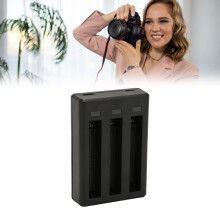 3er-Pack 1700mAh Wiederaufladbare Kameraakkus + USB-Ladekit