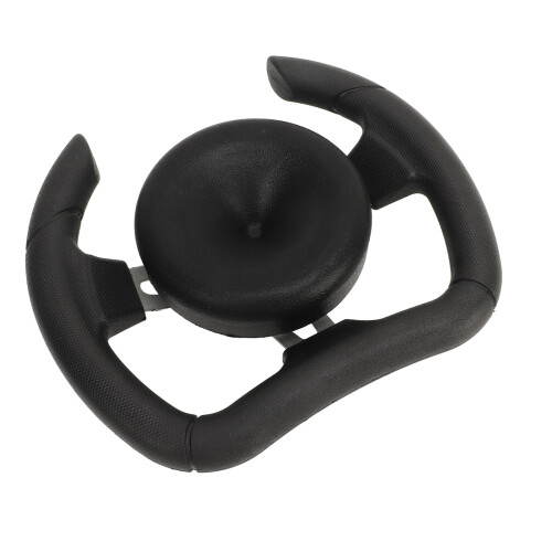 280mm Black D-Shaped Steering Wheel for Go Karts