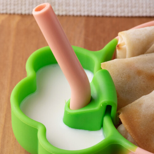 Baby Silicone Carrot Plate with Feeding Utensils 1