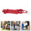 D008 Corde élastique rouge robuste avec crochet de 10 m 16