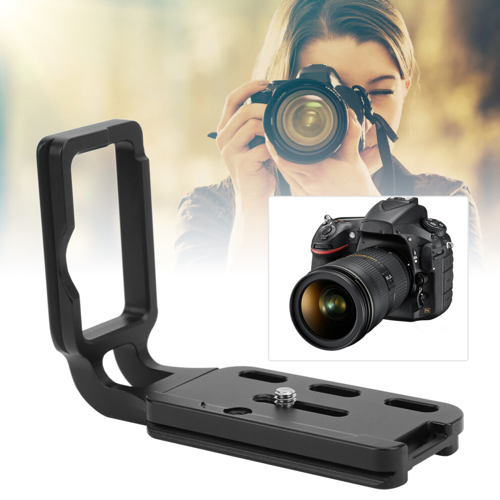 L-Shape Aluminum Camera Plate For Nikon D800/D810, 157G Black 9341388292443