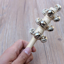 13 Jingles Wooden Hand Bell - Rattle Shaker Toy