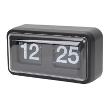 Retro Flip-Uhr 1283 g 25 13,8 cm schwarze Tischuhr