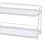 White 2-Tier Countertop Storage Rack 1