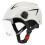 White ABS Flip-Up Half-Face Helmet All-Season 10
