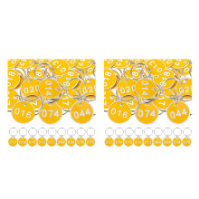 2Sets Multi Color Metal with Key Rings for Luggage Tags