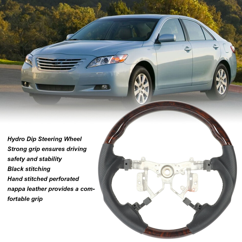 Hydro Dip Perforated Leather Steering Wheel Camry 7055741116469