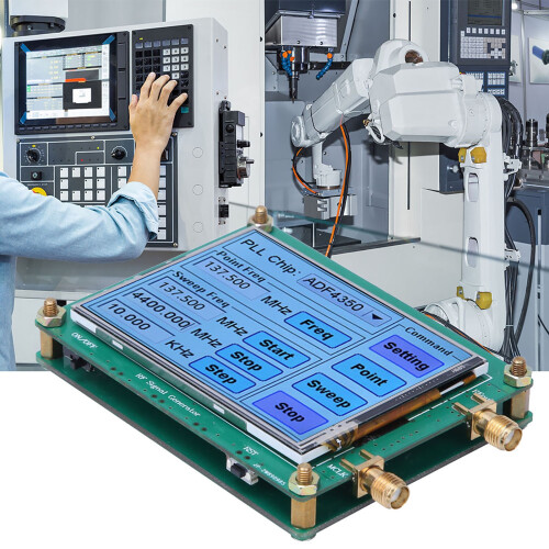 RF Signal Generator Full Touch Screen with PC Control Data Cable ADF4350/51 2