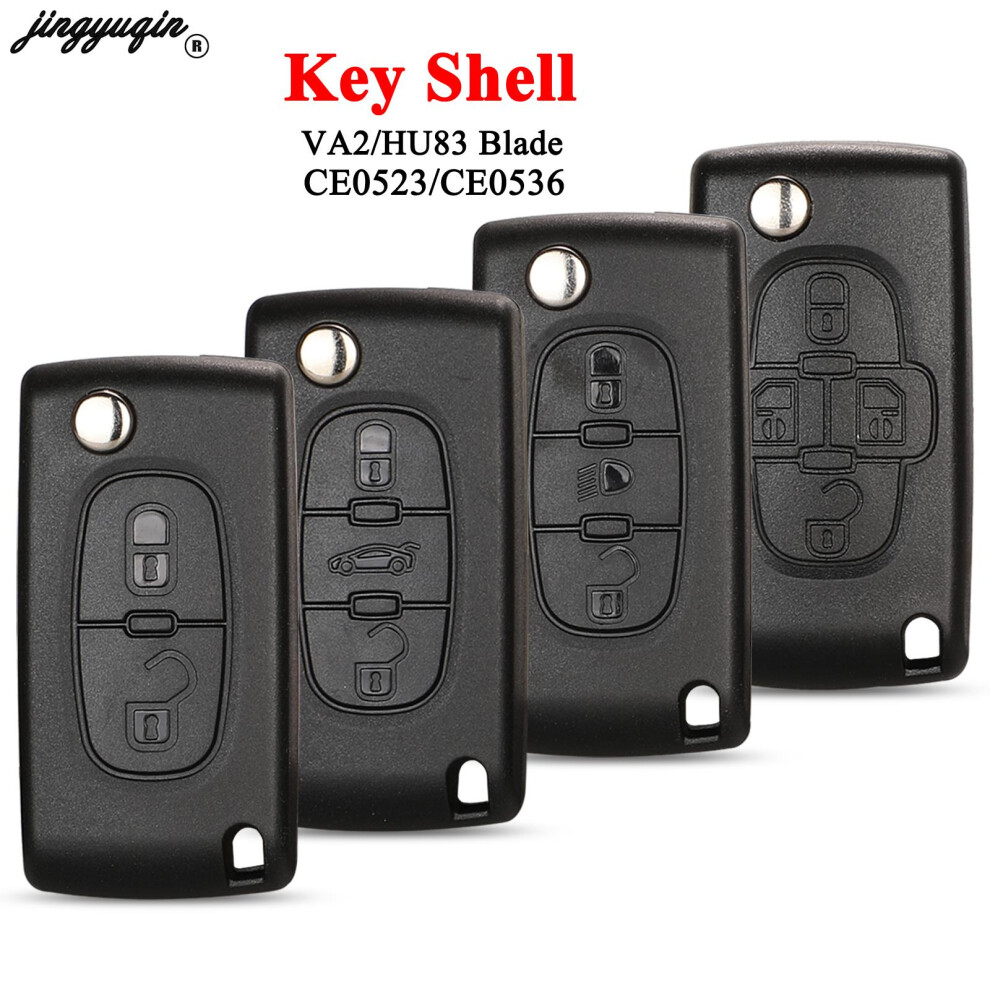 2/3 Buttons For Peugeot 207 307 308 407 607 807 For Citroen C2 C3 C4 C5 C6 Auto Remote Key Case Va2/Hu83 Ce0523 Ce0536 6935161677089
