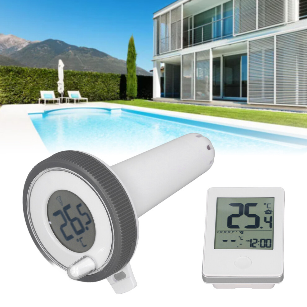 Floating Digital Thermometer for Pools with LCD Screen and Rope for Easy Use