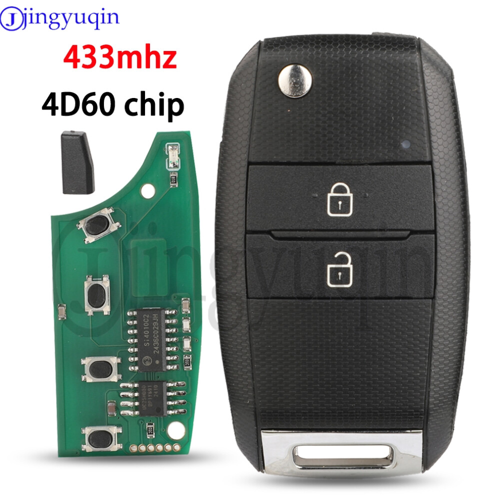 2 Buttons Smart Remote Car Key Fob For Kia Picanto 2015 433Mhz 4D60 Chip Replacement Model: Dd2tx1307-Ta 6935161676952