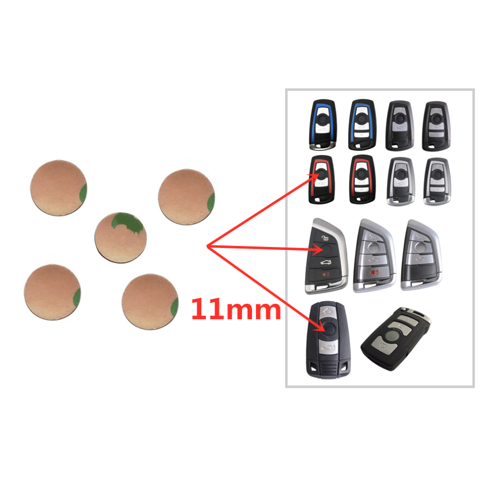 5Pcs Car Key Emblem For X1 X2 X3 X4 X5 X6 X7 E90 E46 E39 E36 E70 E87 E30 E34 11Mm(Diameter) Sticker Logo De 6935161671438