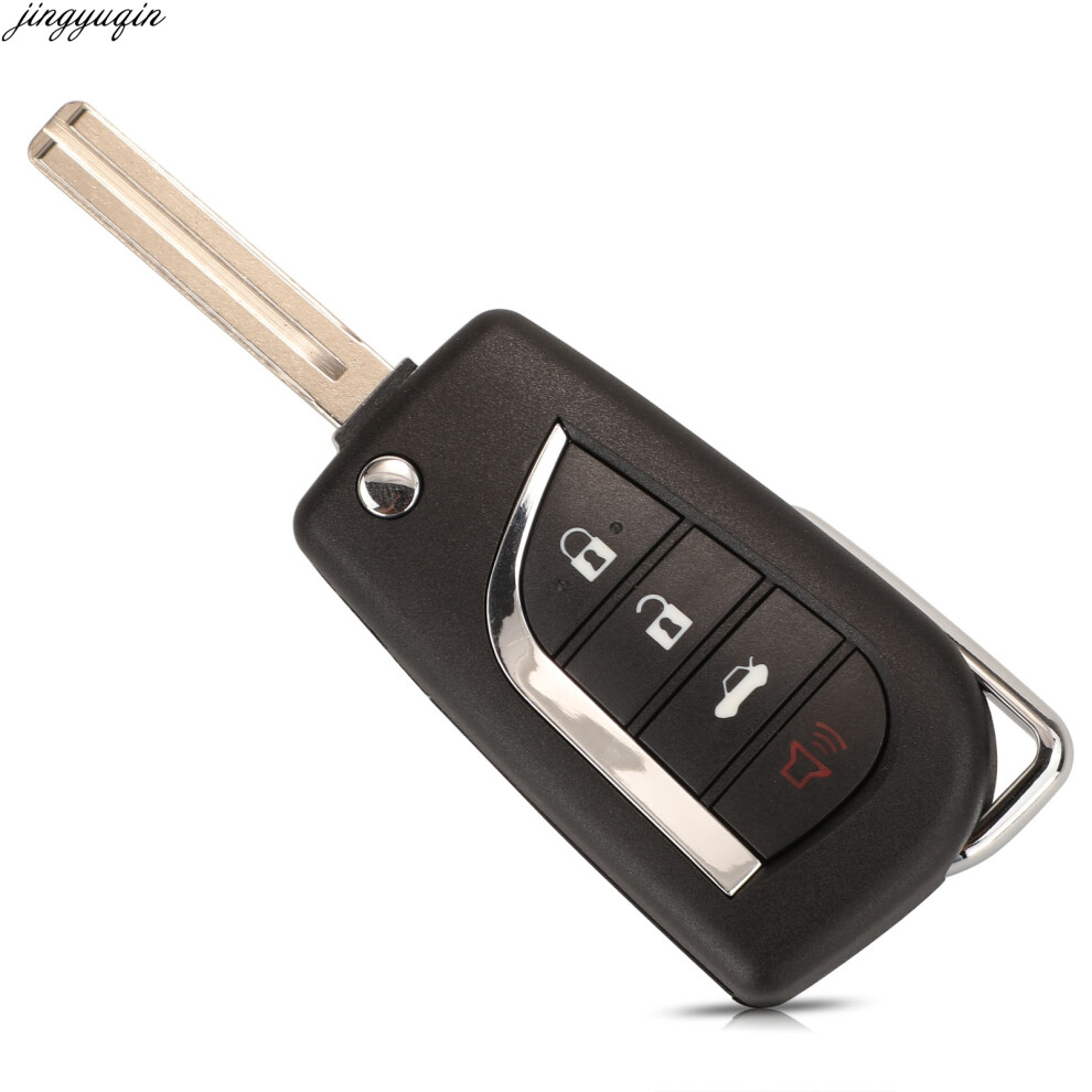 Remote Car Key Case Shell For Toyota Levin Camry Reiz Highlander Corolla Rav4 Toy48 4 Button Flip Folding Fob 6935161684933