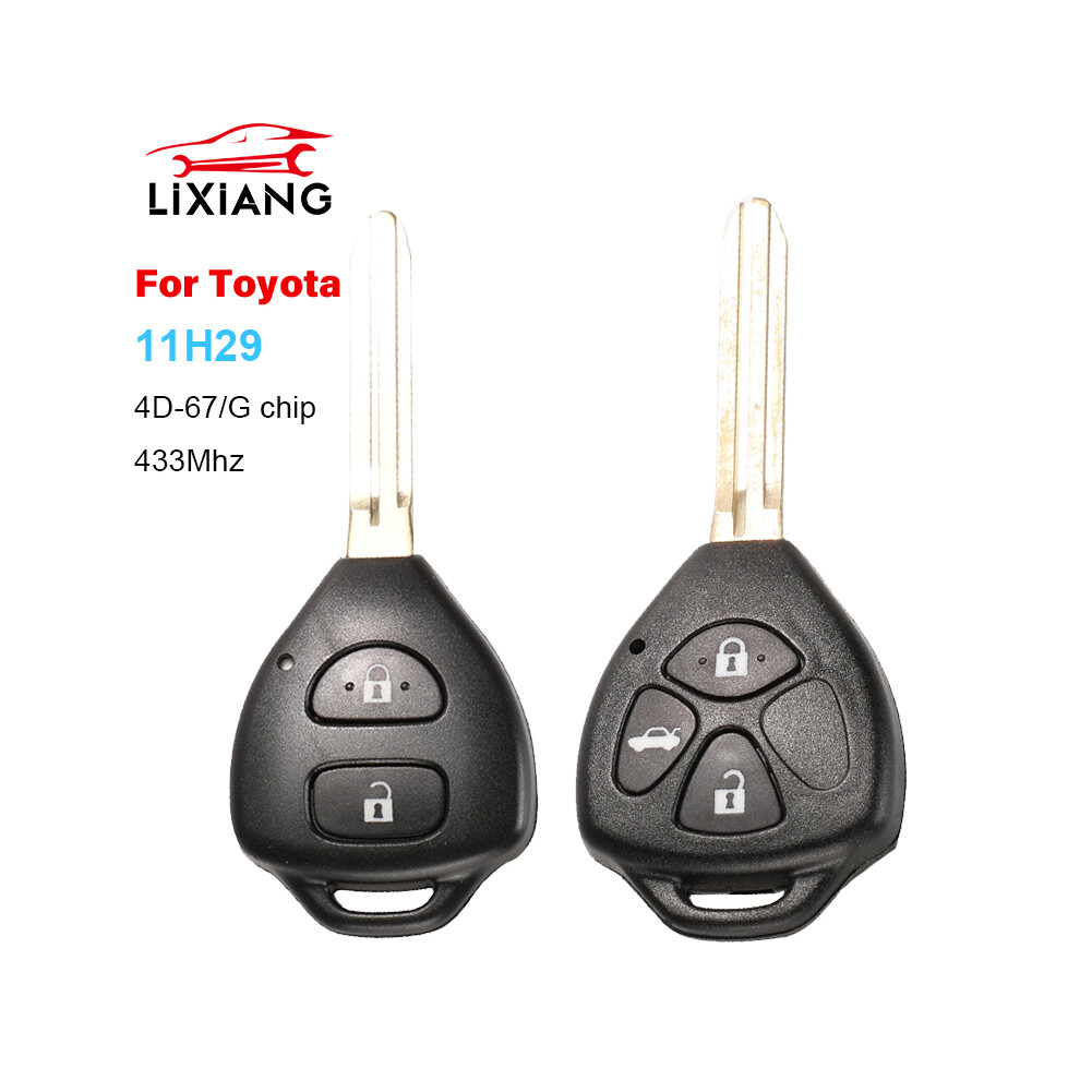 For Toyota Rav4 Corolla Europe 2006 2007 2008 2009 2010 2/3 Buttons Smart Remote Car Key Fob 433Mhz Id67/72G Chip 11H29 6935161691719