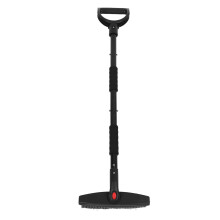 3-in-1 zusammenklappbares Schneeschaufel-Set mit Eiskratzer & Bürste, tragbar, schwarz